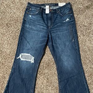 American Eagle Distressed Wide Leg jeans 18R